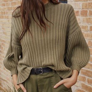 Urban Outfitters Lou Mock Neck Pullover Sweater
